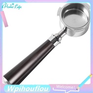 [HoME&life] 51mm Portafilter 3 Ears, Stainless Steel,51mm Bottomless Portafilter with Wood Handle an