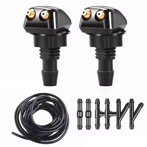 Car Windshield Wiper Washer Spray Nozzle Dual Holes Water Jet Fits Most Models Auto Car Wash Jet