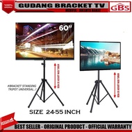 TV Bracket TV Bracket Standing Tripod 24 32 40 43 45 50 55 Inch Adjust -