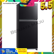 [SAVE 4.0] Mitsubishi 421L 2 Door Inverter Refrigerator MR-FX47EN-GBK-ML Black (Glass)