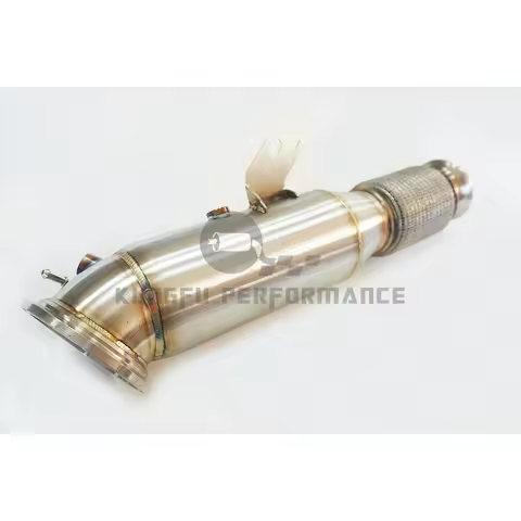 KUNGFU PERFORMANCE SS304 Hi-Flow 4.5'' Euro 6 Downpipe For B M W B58 M140i M240i M340i M440i 540i 64