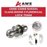Gere Cylindrical Lock Passage Communication Class Room G3863 G3865 G3866 M26D 70mm Stainless Steel K