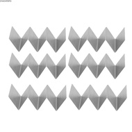 ZHAOX55OI 6pcs Taco Holder Stand, Stainless Steel W Wavy Shape Stainless Steel Taco Rack, Durable 3-