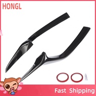 Front Lower Grille Trim  Bumper Grill Cover Glossy Black ABS Plastic Wearproof Easy Installation  fo