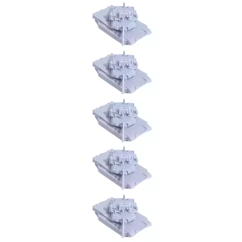 5PCS 1/144 Scale M1A2 SEP V3 Abrams Main Battle Tank Model 3D Printed Resin Miniature Vehicle Kit fo