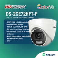 HIKVISION INDOOR DS-2CE72HFT-F HD COLORVU 3K/5MP FIXED LENS 3.6MM OFFICIAL WARRANTY