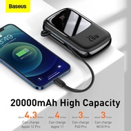 Brand New Baseus Qpow 20000mAh Powerbank Digital Display Iphone (20W) / Type-C (22.5W). SG Stock !!