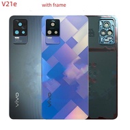 For Vivo V21e Back Glass Battery Cover For v21e Rear Door Housing