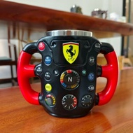 New Style F1 Steering Wheel 3D Mug F1 Fleet Steering Wheel 3D Resin Stainless Steel Mug