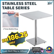 Meja Stainless Steel Working Table (Square) Meja Dapur / Dining Table Set Meja Makan Stainless Steel Kitchen Table