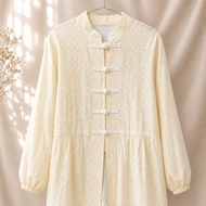 Mandarin button blouse by hi scarf indonesia