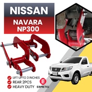 ERMETIQ SHACKLES LIFT UP TO 3INCHES COMFORT SHACKLES KIT NISSAN NP300 2008 - 2014