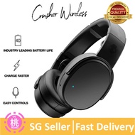 Skullcandy Crusher Bluetooth Wireless Over-Ear Headphone with Microphone， Noise Isolating Memory Foa