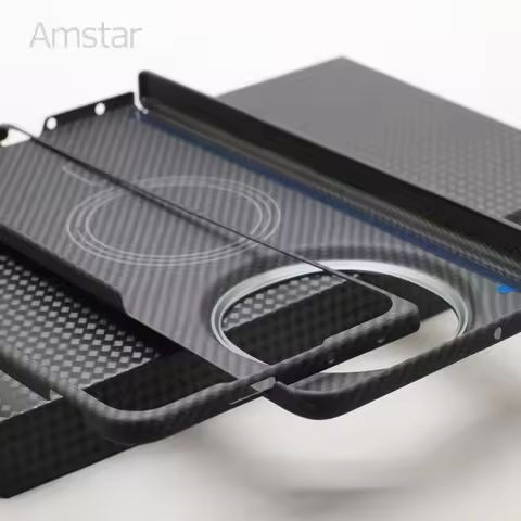Amstar Carbon Fiber Phone Case for OPPO Find N5 Foldable Cover Ultra-thin Aramid Fiber Find N5 Fold 