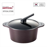 Happycall 28cm 6.3LT Alumite Ceramic Die-Cast Stock Pot &amp; Cover Brown 3003-0022