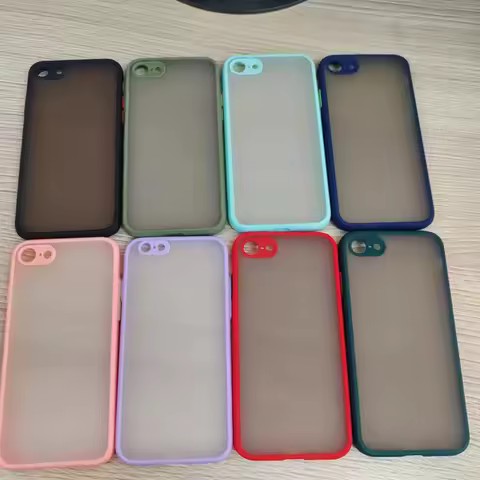 The New Anti-drop 2 in 1 Case For iphone SE 2020 Phone Case for iphone 7 8 SE 2022 Frosted Fine Pore