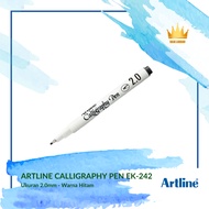 Artline EK-242 Calligraphy Lettering Pen 2.0 mm/ Black - Pcs