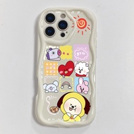 เข้ากันได้กับ iPhone 17 16 15 14 Pro Max 13 12 11 XR BTS เคส BT21 Naiyou Cover