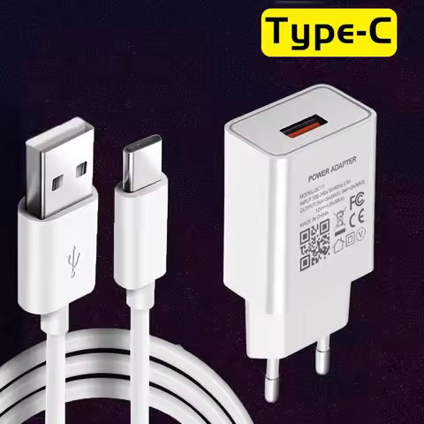 For Huawei P Smart Z 2021 Y7A Y9A P30 P40 Lite 18W QC 3.0 Fast Charger Phone Adapter Type-c USB Cabl