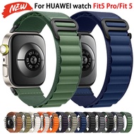 Braided loop nylon strap compatible for Huawei Watch 5 Pro/Fit 5 sport bracelet for Huawei Watch/ 4/