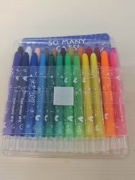 M&G So Many Cats Twist Crayons PVC Bag Twistable Rolling Crayon