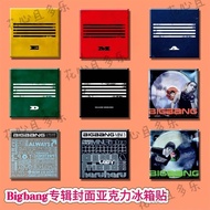 BigBang专辑封面亚克力冰箱贴权志龙东永裴姜大声应援周边装饰8.24 BigBang album cover acrylic fridge magnet G-Dragon, Taekyung, B