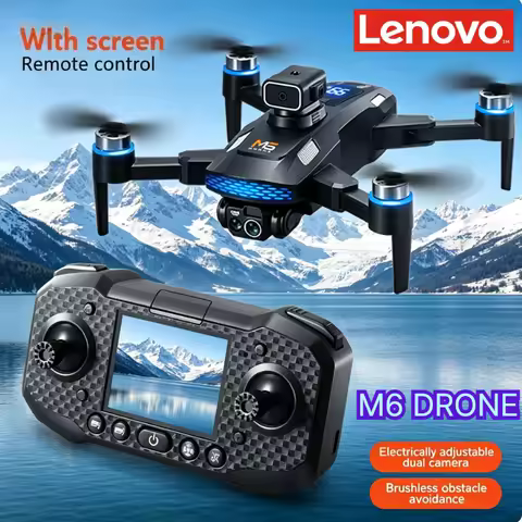 Lenovo M6 GPS Foldable Drone 8K Dual Camera 5G WIFI FPV Brushless Optical Flow Obstacle Avoidance Sc