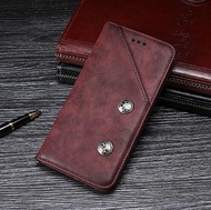 OnePlus 6 Case Cover Luxury Leather Flip Case For OnePlus 6 Protective Phone Case Retro Back Cover