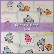 QUOTES CARDS POSITIVE QUOTES - ARA