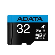 ADATA TF32G (MicroSD) การ์ดหน่วยความจำ AUSDH32GUICL10A1 ความเร็วสูงรุ่น A1 C10 V10 โทรศัพท์มือถือการ์ดหน่วยความจำ 100 เมกะไบต์/วินาทีการตรวจสอบการ์ดบันทึกกา