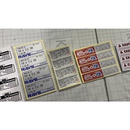 SURAT BERANAK COMPLETE SET #VOLK #RACING #VR #CE28 #TE37 #RE30 #RAYS #SPEC1