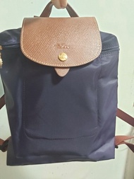 Longchamp 背包(深紫色/黑色)