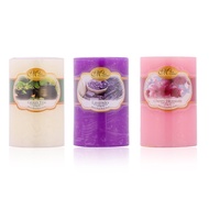 [4 sizes - 12 scents] Miss Candle FTRAMART round scented Candle - Size options D5H5, D5H8, D6H6, D6H