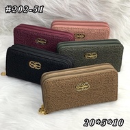 READY STOCK woman purse woman handbag wallet flower purse 2zip wallet Multifunction(202-51)()2zip)