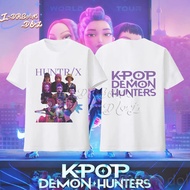 KPop Demon Hunters Movie Tshirt HUNTRX Double Print Tshirt Unisex Tshirt Adult &kids Tshirt #DH033 S