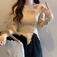 Korean Style Women's Fall Irregular Knit Sweater