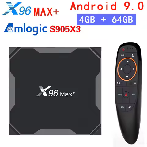 X96 Max Plus Android 9.0 TV BOX Amlogic S905X3 4GB 32GB 64GB 2.4G&5G Wifi BT 4K HD Set Top BOX X96 M