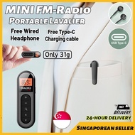 🔥SG seller🔥 HOT Mini Portable Radio Amplifier FM Radio Retractable Outdoor Stereo Radio