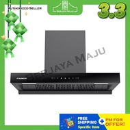 Faber 900m3/h T-Shape Chimney Hood FABERJET TOPHERRA 90BK | chimney hood hud dapur 抽油烟机 kitchen vent