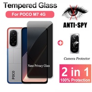 Privacy Film Screen Protector for POCO M7 M6 M5 F7 Pro F6 Pro 5G 4G Anti-spy Tempered Glass Camera P
