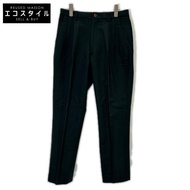 三宅一生 80 年代男士綠色羊毛褲，帶刷標，M 碼 [二手]