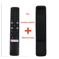【 Remote control+silicone case 】For New Original RC901V FMR6 For TCL 4K LED Android Smart TV Voice R