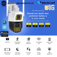 VStarcam 4G Sim Card Dual-Lens IP66 Waterproof 2MP CCTV IP Camera (APP:Eye4/O-KAM) •Order Model:CG663DR