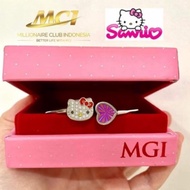 Premium ORIGINAL GELANG PENDANT MCI HELLO KITTY - GELANG KESEHATAN MCI