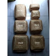 All Sizes Pair of Bamboo Baskets Size 10x10 cm | 12x12 cm | 13x13 cm | 15x15 cm | 16x16 cm | 18 Piec