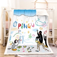 Pingu throw blanket double-sided warm flannel cashmere customize all sizes