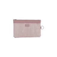 LIHIT LAB. Mesh Zipper Pouch, B6S, Pink, F244 (Momo)