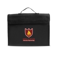 Fireproof Money Document File Bag Pouch Cash Bank Cards Passport Valuables Org