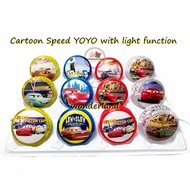YOYO Toys Speed yoyo with cartoon car design (light function)