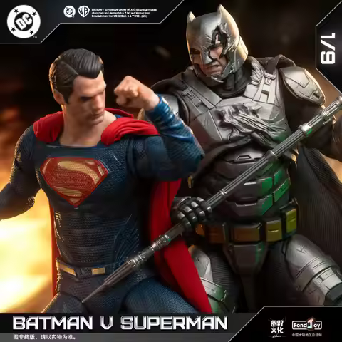 IN Stock Fondjoy BVS Set Armored Batman Battle Damaged Superman Action Figures 1/9 Batman v Superman